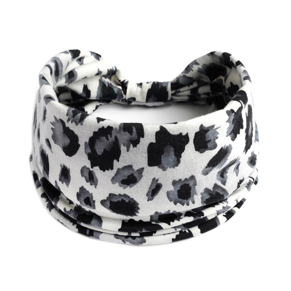 Geknotetes Stirnband mit Leoparden- und Zebra-Print – Sexy elastisches Sport-Stirnband für Damen