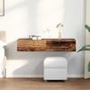 VidaXL Étagère murale avec tiroirs vieux bois bois d'ingénierie, étagère murale avec armoire, meuble de rangement mural, 859993