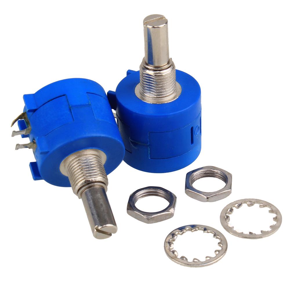 2PCS 500 Ohm 3590S-2-501L Rotary Wirewound Precision Potentiometer Pot 10 Turns