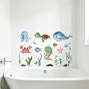 2 Sheets Non Slip Bathtub Stickers Cute Ocean Creature Sticker Self Adhesive Bath Tub