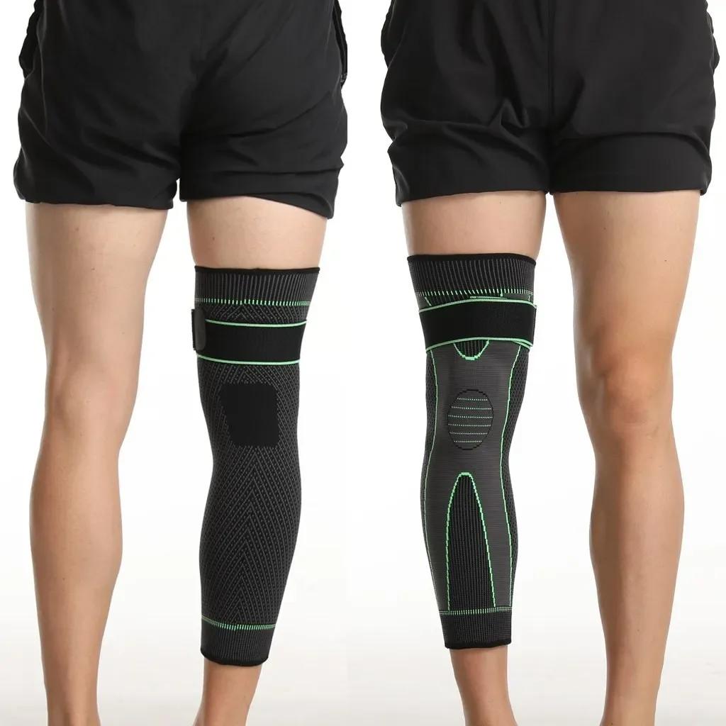 1Piece Sports Kneepad Men Pressurized Elastic Knee Pads Support Fitness Gear Basketball Volleyball Brace Protector