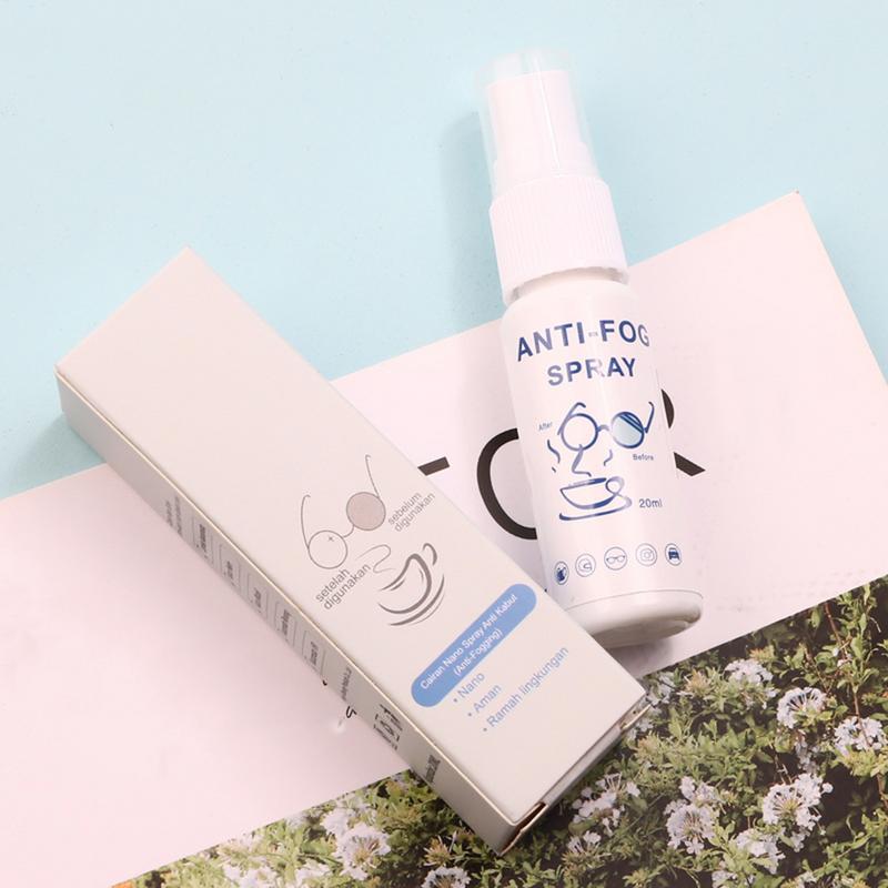 Anti Fog Spray For Glasses Windshield Defogger Eyeglass Lens Glass Cleaner Safety Eyeglass Defogger Mirror Coating Agent 20ml