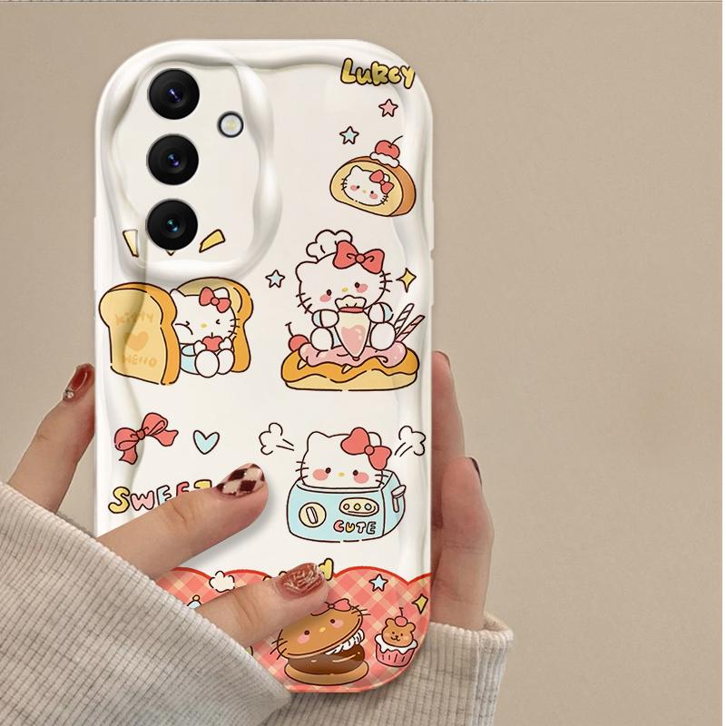 Cartoon Hello Kitty Case for Samsung Galaxy A16 A06 A55 A35 A25 A15 A05 A05S A54 A34 A24 A14 A73 A53 A33 A23 A13 A52 A32 A22