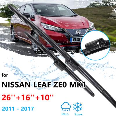 Nissan Leaf ZE0 MK1 2011~2017 Kış Ön Arka Takımı Silecek Lastikleri Cam Arkası Fırçaları Temizleme Araba Aksesuarları