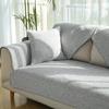 Minimalist Sofa Cushion, Seat Cushion Fabric, All Season Universal Anti Slip Cotton and Linen Seat Cushion, Backrest Towel Cover, Sofa Cover