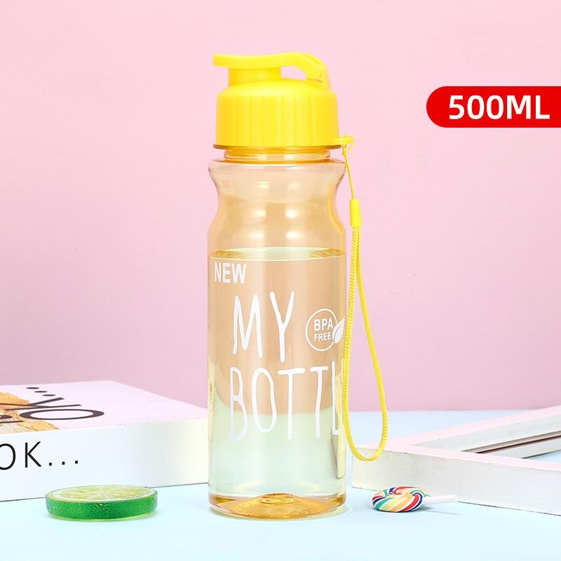 

Пластиковый ПЭТ спортивный стакан для воды с откидной крышкой, подъемный трос, большая емкость, бутылка для холодной воды, синий, желтый, креативный, портативный бежевый