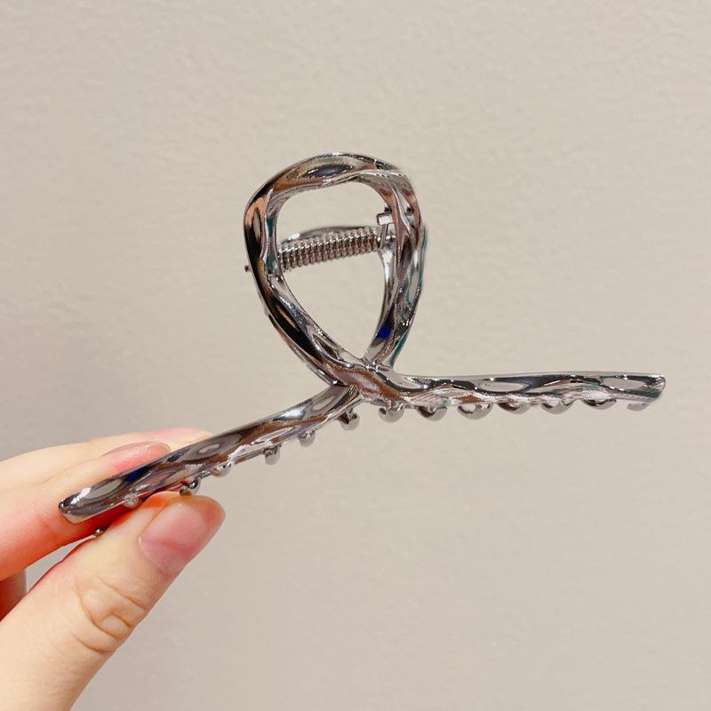 Pinces à cheveux en métal pour femmes, élégantes, fleurs dorées, Barrette, bandeau crabe, queue de cheval, couvre-chef, accessoires pour cheveux, diadème, nouvelle collection