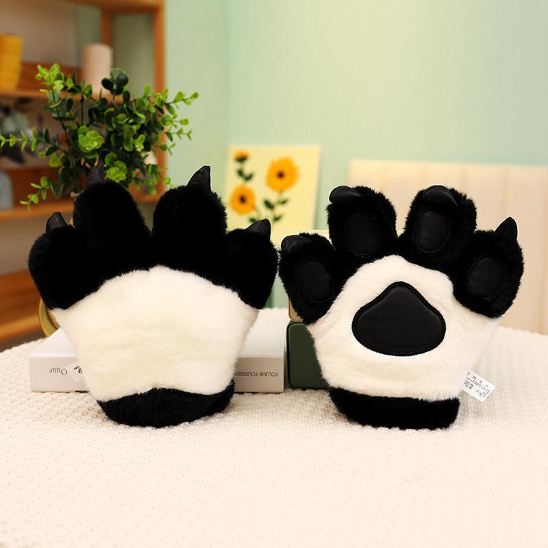 Animal Desene Animate Coadă de Tigru Laba Jucărie de Pluș Dinozaur Leopard Mănuși Bandană Păpușă Recuzită de Performanță pentru Copii