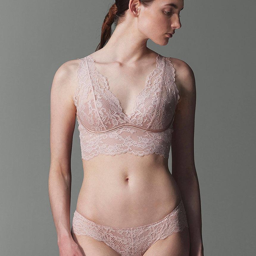 Spitze Unterwäsche Damen Dünner Nicht-leerer Cup Bequemer Rücken Westenträger BH