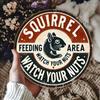 Vintage Metal Poster Squirrel Irony Wall Art Decor for Home Cafe 20x20 Cm