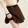 2026 Women's A-line High Waist Pleated Skirt - Autumn/Winter School Style