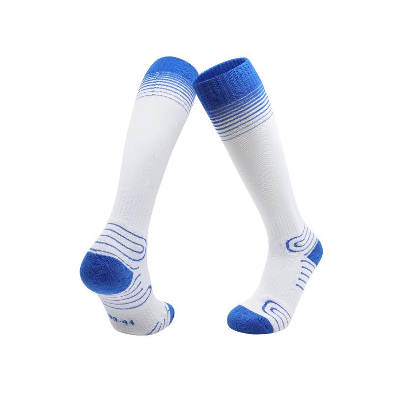 

Summer Breathable Non-slip Professional World Cup Football Training Socks with Shock Absorption Child M синий/белый