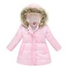 Winter Long Cotton Jacket for Coats Girl Clothes Children's Clothing Thicken Outerwear Parka Kids 3-10 Years Old Girls