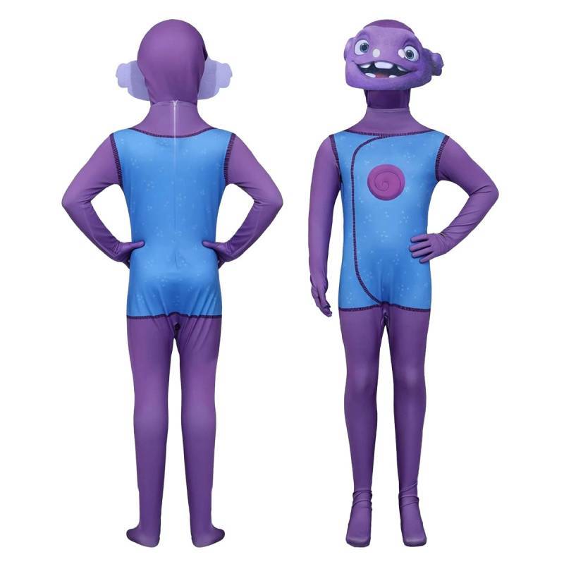 Home Oh Children Costume With Headpiece For Halloween Party And Stage Use