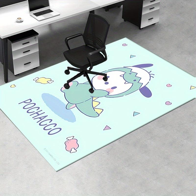 Office Rug Pochacco, Cute Anti-Slip Rug, Machine Washable for Living Room, Bedroom, Office, Multiple Sizes, Bedroom Mat, Decorative Mat, Durable Mat,