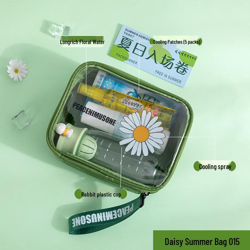 Daisy Summer Cooling Relief Gift Set 015 Water Cup + 5 Cooling Patches + Cooling PW