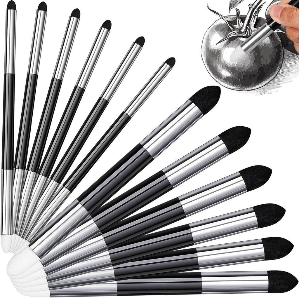 6-Piece Paper Blending Stumps for Sketching, Highlighting, Smudging, and Drawing Tools