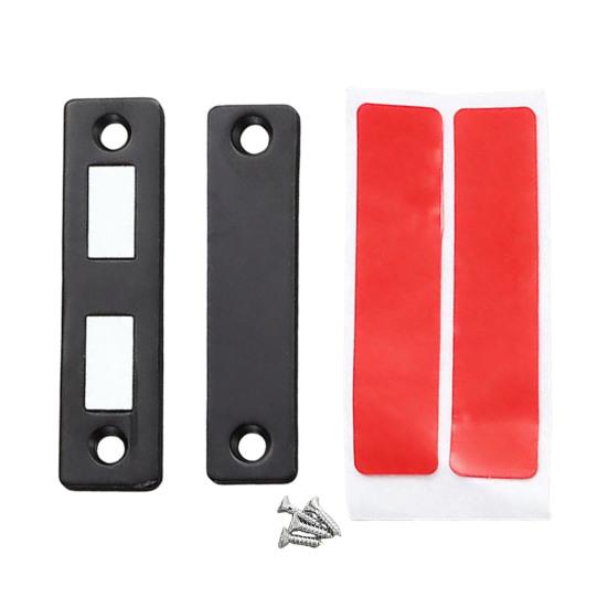 1 Set Ultra Thin Magnetic Door Catch Heavy Duty Stainless Steel Cabinet Door Magnet Adhesive Kitchen Closet Cupboard Drawer Magnetic Latch