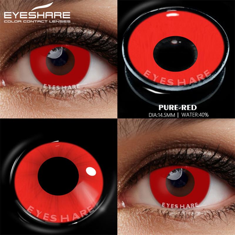 Eyeshare 1 Paar farbige Kontaktlinsen für Augen, Anime, Cosplay, farbige Linsen, Halloween, verrückte Linsen, Augenschönheit, Make-up-Linsen