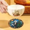 8pcsets Diamond Painting Coasters Kits with Holder Skull Series Diamond Coasters Art Kits for Adults Home Decor