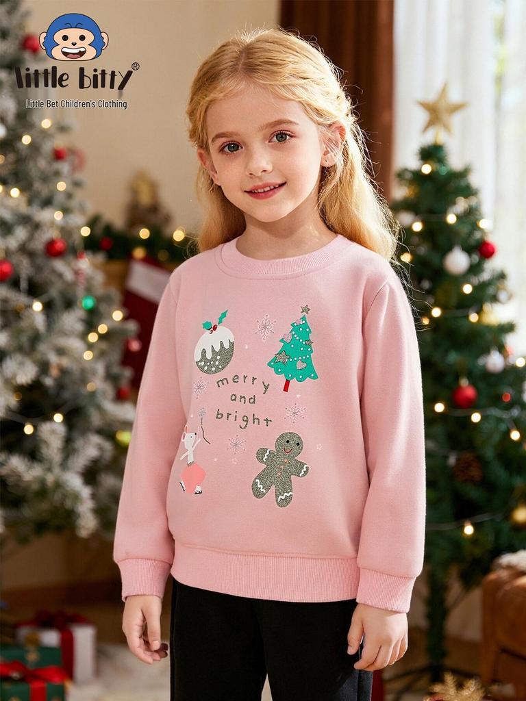 Children's Cartoon Print Long-Sleeve Sweatshirt for Autumn/Winter