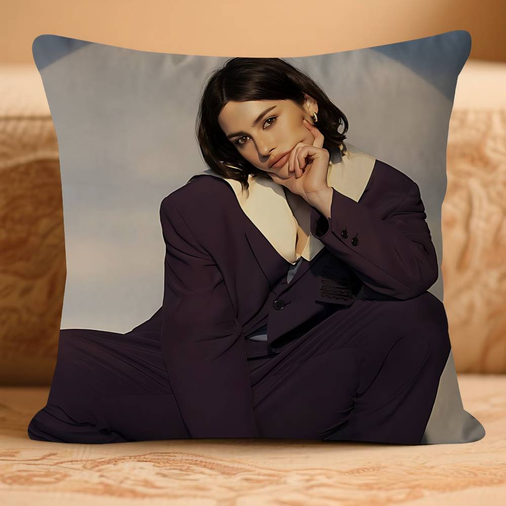 Singer Gracie-E Abrams-S Pillow Case Removable Washable Cushion Cover – All-Season Soft Linen