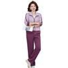 Spring Casual Jacket & Pants Set - Stylish Plus-Size Sportswear for Middle-Aged & Elderly Women