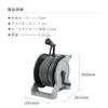 Takagi 30m Hose Aurora BASE Charcoal 12mm Inner Diameter Reel, 4-Way Type, R1330GY, Gray,