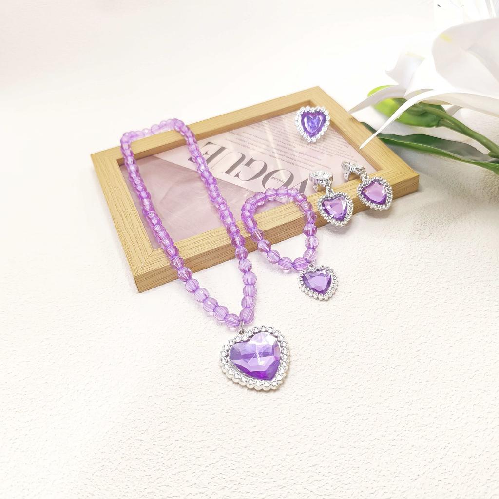 5 Pcs Children's Necklace Bracelet Set Necklace Girl Baby Accessories Children's Necklace Children's Accessories