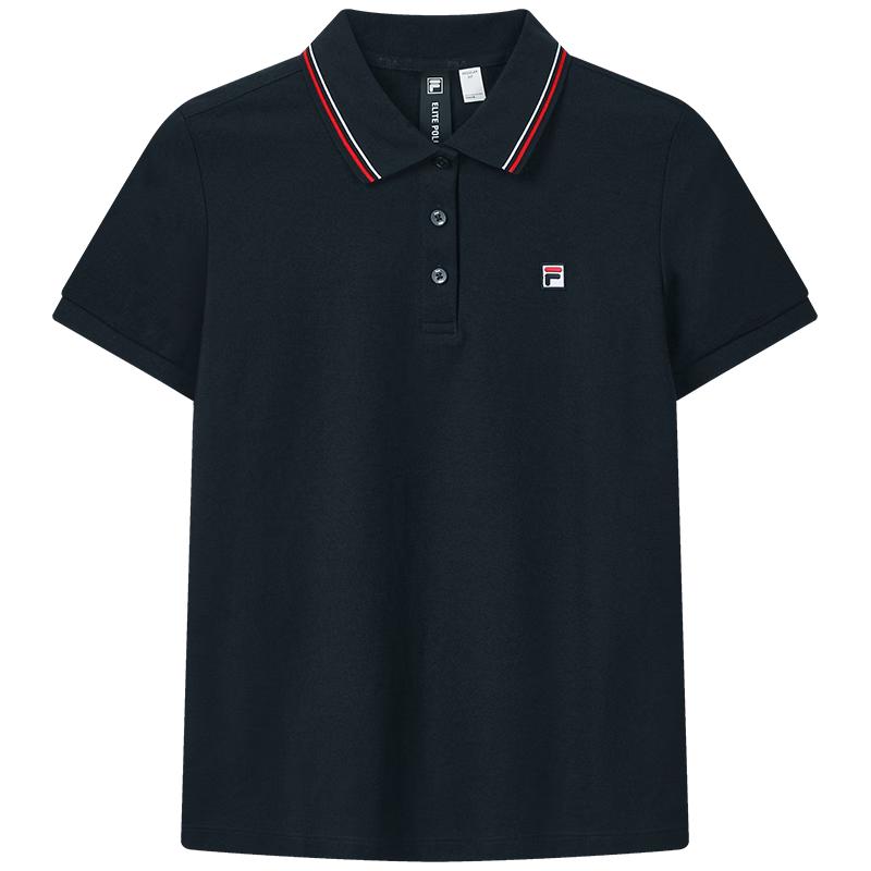 FILA Women s Knit Short-Sleeve Cooling Polo Shirt S
