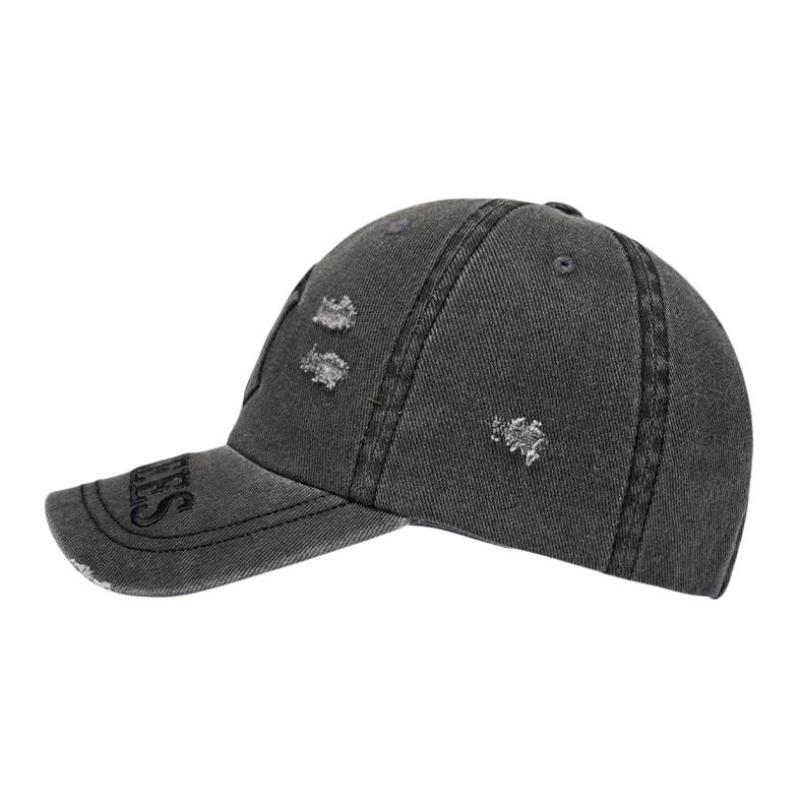 MLB Cotton Baseball Caps Unisex Dark Gray Fashion 3ACPV295N-50CGS