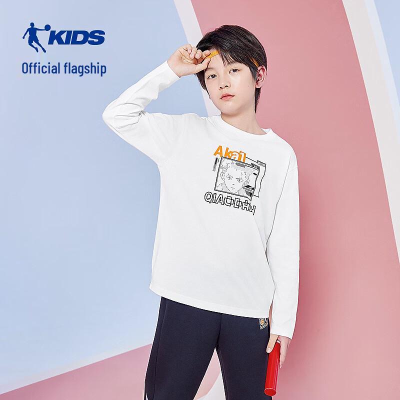 Qiaodan Boys  Long-Sleeve Round Neck T-Shirt 150CM