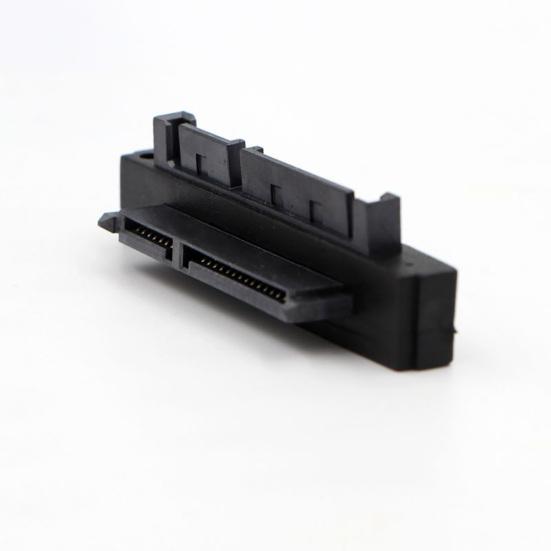 SFF-8482 SATA 22 Pin to 7+15 Pin SATA Male HDD Hard Drive Adapter 90 Degree Angle