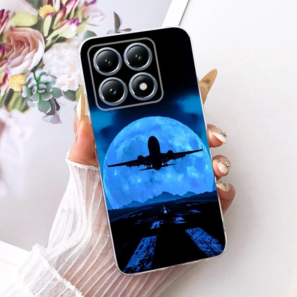 Transparent Casing For Xiaomi 14T Pro Case Cute Cat Luxury Fashion Butterfly Funny Cool Painted Cover 2407FPN8EG