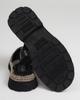 Krula 284940 36 Black Leather Sandals with Mesh