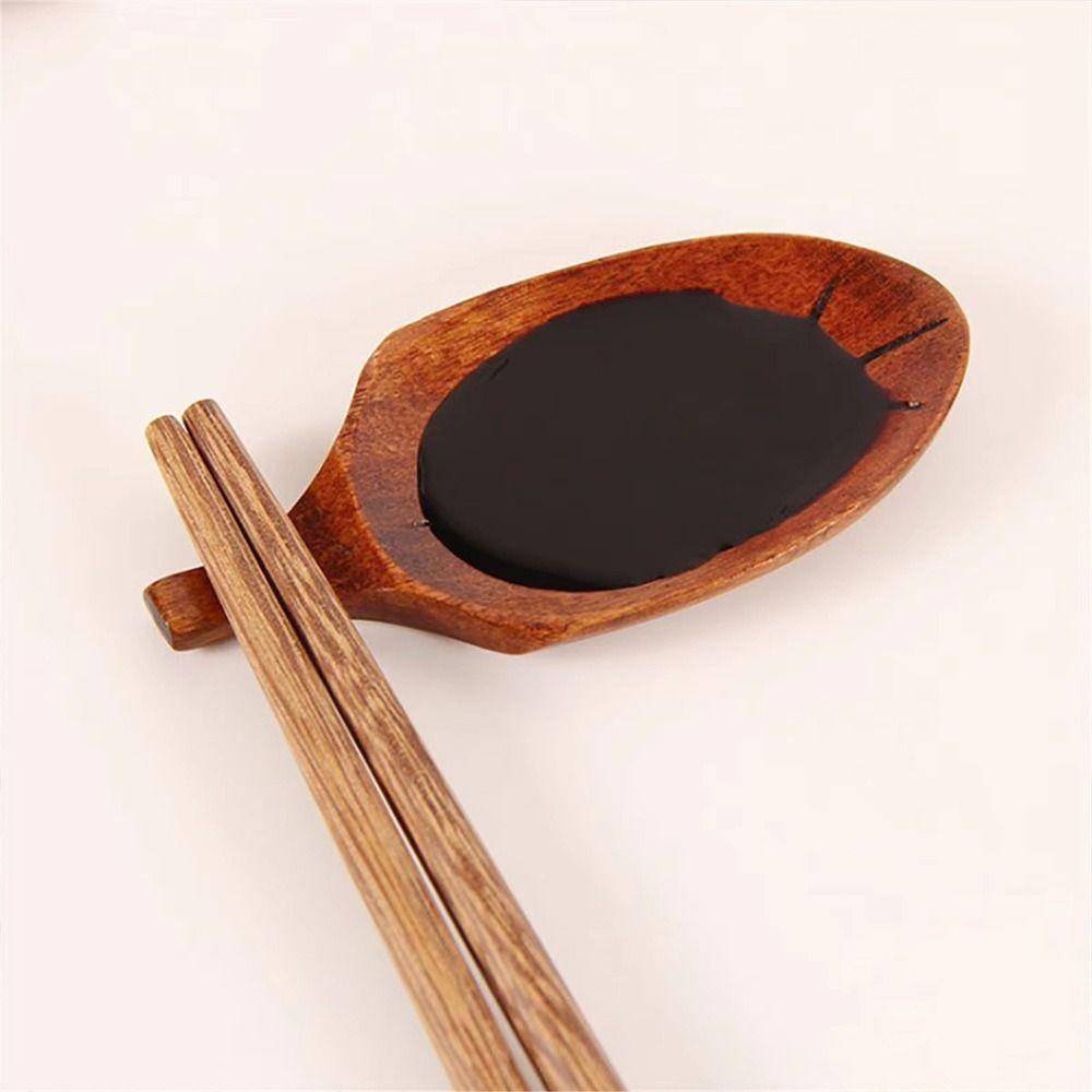 1pcs Wooden Chopstick Rest Handicrafts Chopsticks Pillow Portable Chopstick Holder  Home