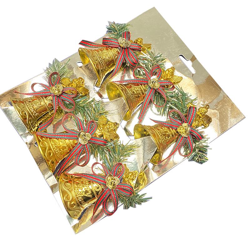 Golden Christmas Bell Tree Decoration Pendant