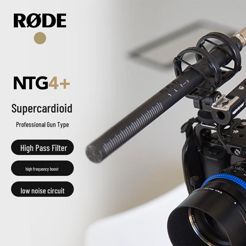 RODE NTG4+ Super-Cardioid Shotgun Microphone