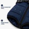 Cold Proof Pet Cotton Vest Coat Built‑in Reflective Harness Winter Dog Ski Coat Warm Sleeveless Clothes For Winter Daily Walking