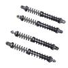 4Pcs 1Celsius10 Model Car Dual Spring Shock Damper Alloy 1Celsius10 RC Dampers with 8 Spare Springs 120mm