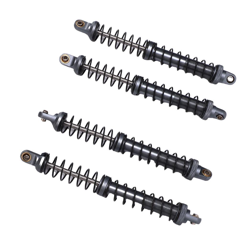 4Pcs 1Celsius10 Model Car Dual Spring Shock Damper Alloy 1Celsius10 RC Dampers with 8 Spare Springs 120mm