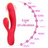 Charging Double G-Spot Vibrator Female Beating Vibration Strong Shock Massage AV Stick Adult Supplies Factory