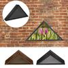 Wooden Triangle Flag Display Case Burial Flag Box Storage Container Holder Wall-Mounted Ganization Flag Storage Box Wall Decor