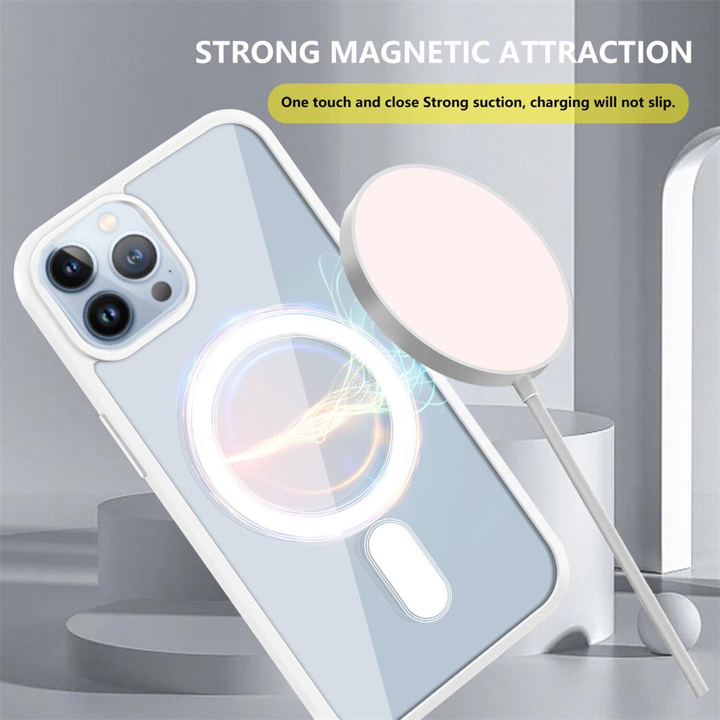 Designed For Case With Mag-safe Clear Magnetic Case For Shockproof Cover