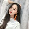 Red Earrings Popular Performance Earrings Light Luxury High Sense Exaggerated Petal Fringed Earrings Female