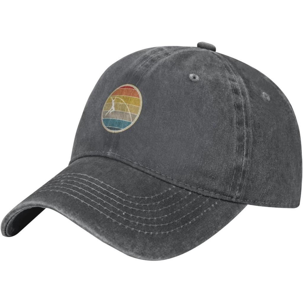Pole Vault Graphic Baseball Cap Vintage Washed Cotton Adjustable Low Profile Hat for Unisex