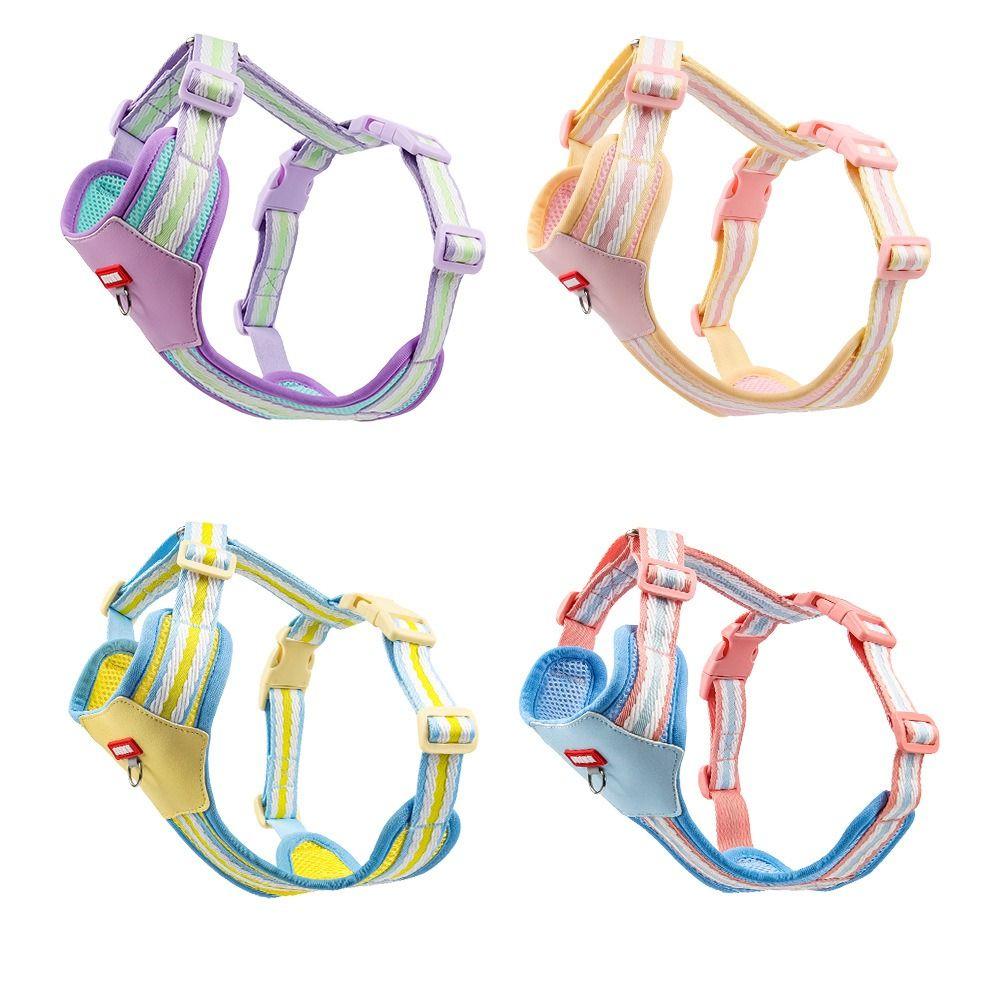 with Traction Rope Pet Walking Vest Adjustable Dog Collars Leash Set  Dog Accessories