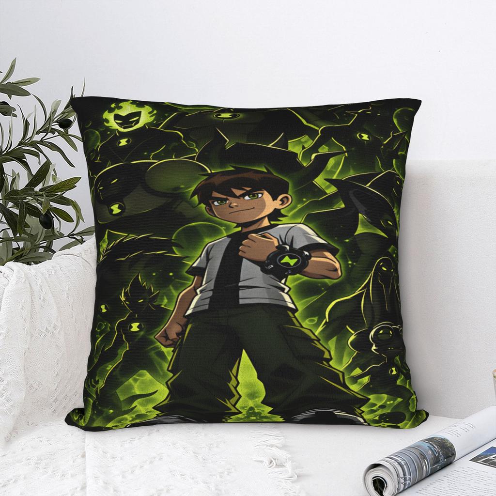 Pillow Case Ben 10 Cartoon Soft Pillow Cover For Sofa Couch Bed Living Room Kawaii Pillowcases