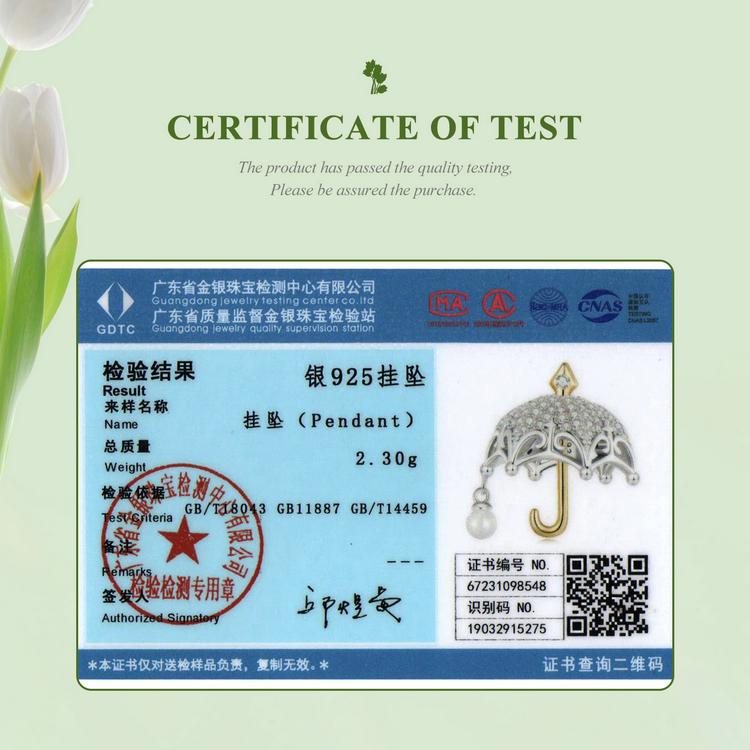 Mărgele din argint 925 BAMOER Seria aurie Brelocuri în formă de umbrelă se potrivesc cu brățara originală din argint, bijuterii pentru femei DIY