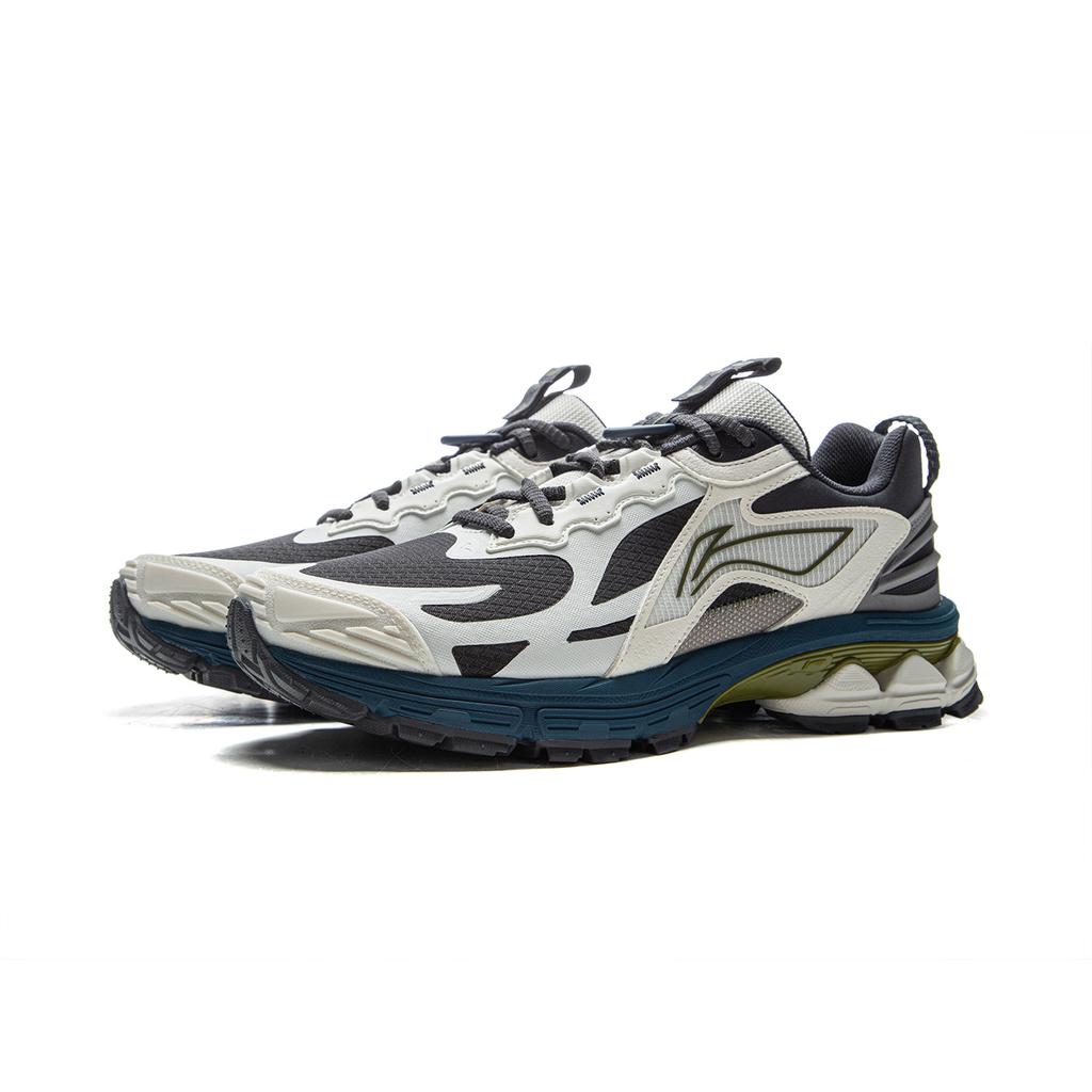 New LiNing Fuyao 2.0 Trail Anti Slip Wear Resistant Low Top Casual Running Shoes Men's Black White ARXU011-2